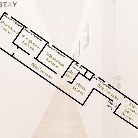 Peter Apartments - Premium Wohnung I 95Qm I 3 Schlafzimmer I Grosses Bad I Kueche I Wohnzimmer I Tv ฟุลดา ภายนอก รูปภาพ